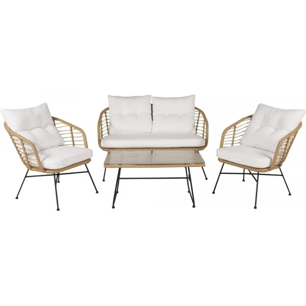 Groupe de canapés Viga - Rotin/blanc Groupe de canapés Viga - Rotin/blanc