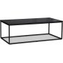 Solano soffbord XL 140 cm - Svartbetsad ask