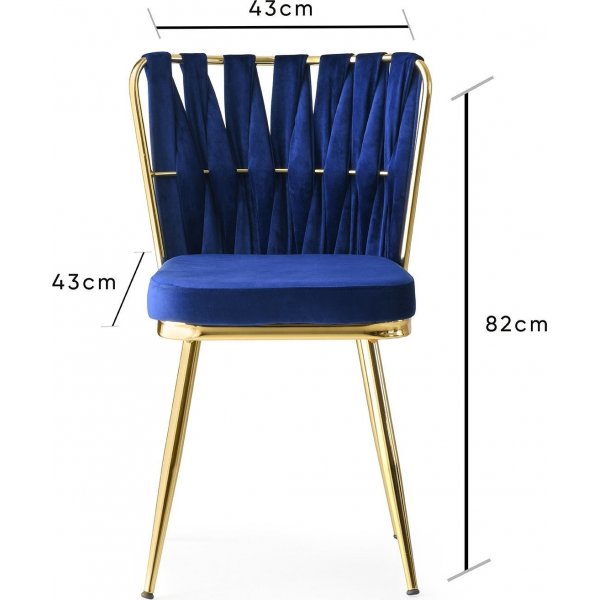 Ensemble de chaises Kusak - bleu Ensemble de chaises Kusak - bleu