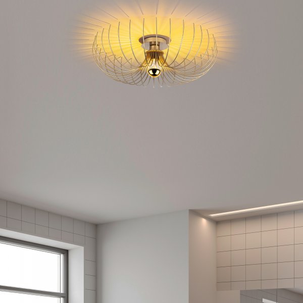 Karson taklampa 56 cm - Guld