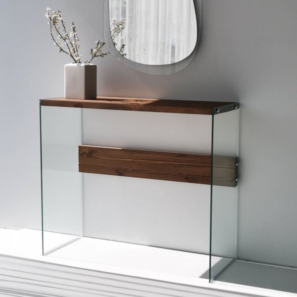 Niagara reliftafel 91 x 37 cm - Walnoot