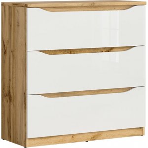 Commode Nuis - Chne Wotan/blanc