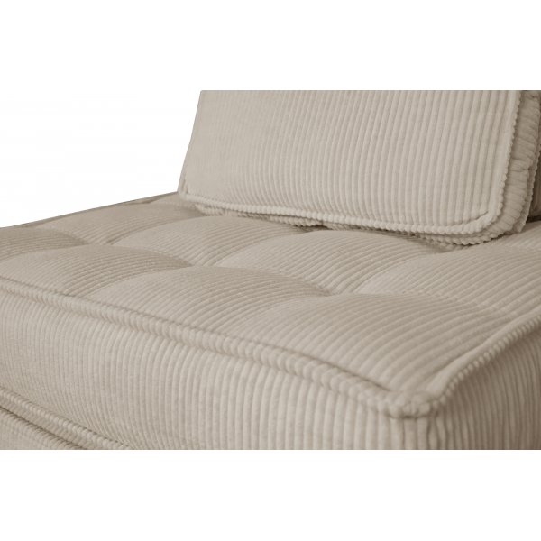 Bäddfåtölj i beige manchester Bäddfåtölj i beige manchester