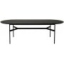 Straton matbord 240 cm - Svart askfanr