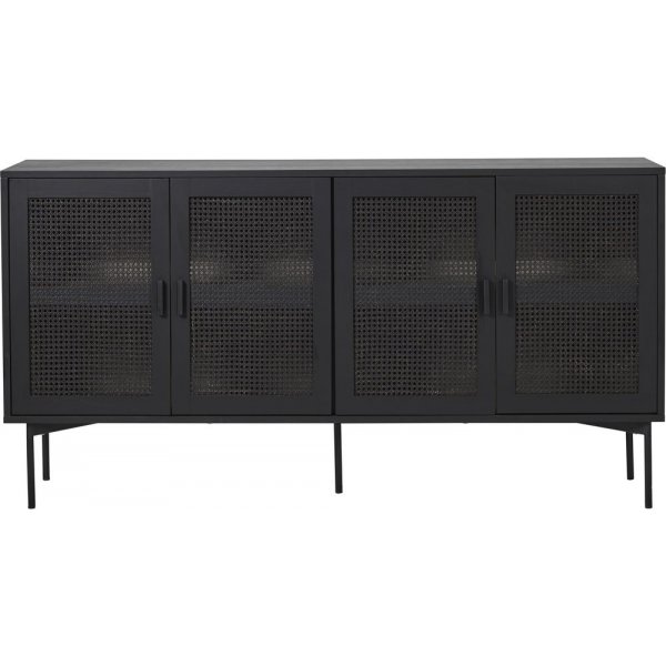 Raffels sideboard 4 drrar - svartbetsad ek / Rotting