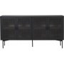 Raffels sideboard 4 drrar - svartbetsad ek / Rotting