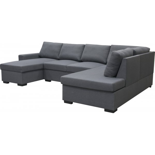 Canap canap en U 309 cm tissu gris fonc - Solna + Nettoyage textile pour meubles