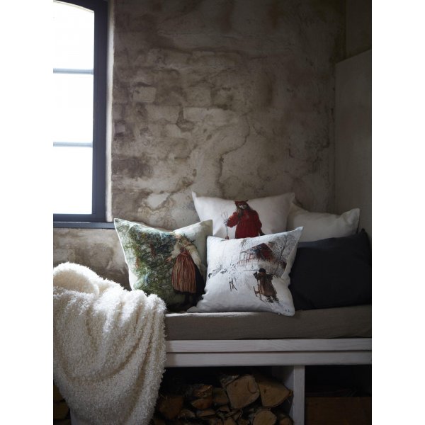 Idun kussenhoes 45 x 45 cm - Rood