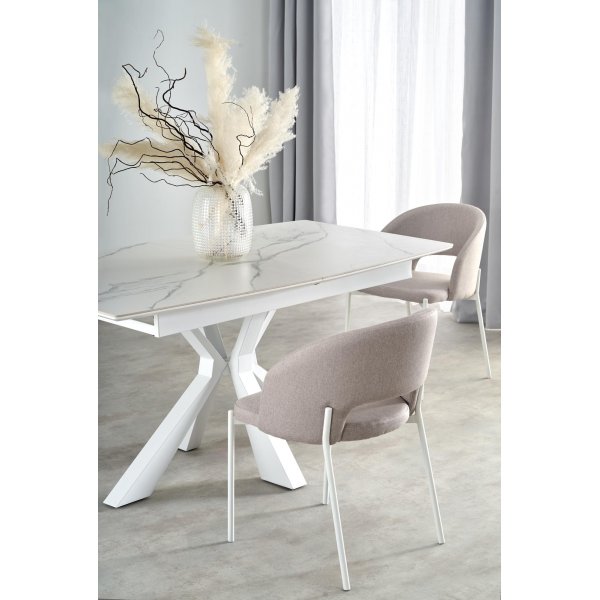 Table à manger Ontario 160-200 x 89 cm - Blanc Table à manger Ontario 160-200 x 89 cm - Blanc