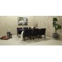 Manhattan matbord 220 cm - Svartbetsad ask