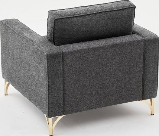 Berlin fåtölj - Antracit/guld Berlin fåtölj - Antracit/guld