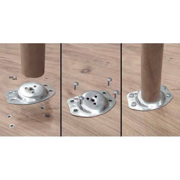 Balbina skrivbord 120x60 cm - Furu/vit