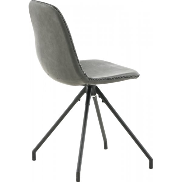 Bridge snurrbar matstol - Svart PU Bridge snurrbar matstol - Svart PU