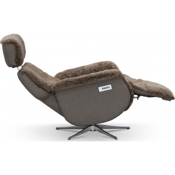 Duvnäs flip-up fåtölj - Beige fårskinn Duvnäs flip-up fåtölj - Beige fårskinn