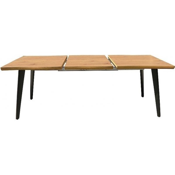 Fresno matbord 150-210 cm - Ek/svart Fresno matbord 150-210 cm - Ek/svart