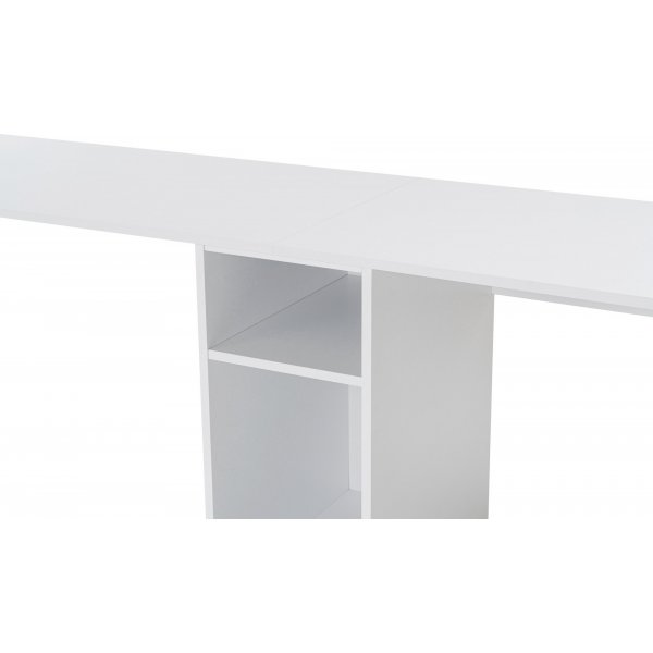 Twin skrivbord - Vit/guld