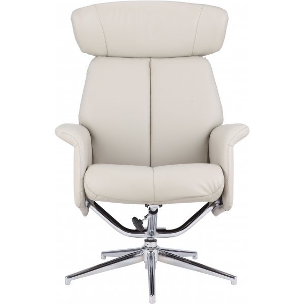 Penglund ftlj med fotpall - Beige (konstlder)