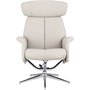 Penglund ftlj med fotpall - Beige (konstlder)