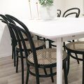 Kundbild No 14 matstol med rottingsits - Svart