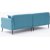 Canap divan Revos gauche - Turquoise