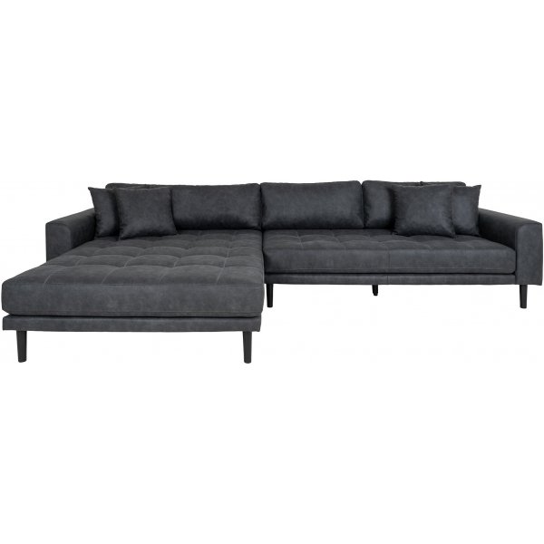 Lido divansoffa vnster - Mrkgr microfiber