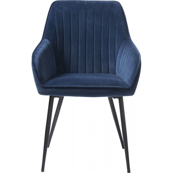 Fauteuil Boston en velours bleu Fauteuil Boston en velours bleu
