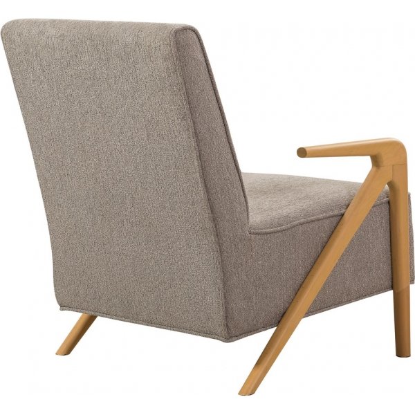 Fauteuil Larus - Gris/chêne Fauteuil Larus - Gris/chêne