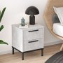 Luvio sngbord 24 - Silver/svart