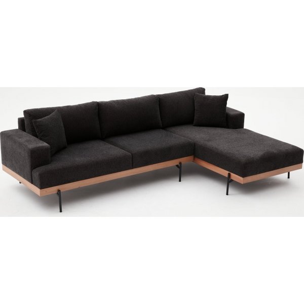 Liva divansoffa höger - Antracit/koppar Liva divansoffa höger - Antracit/koppar