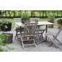 Matgrupp Salt gr teak: Slagbord inklusive 4 st Salt stolar i gr teak