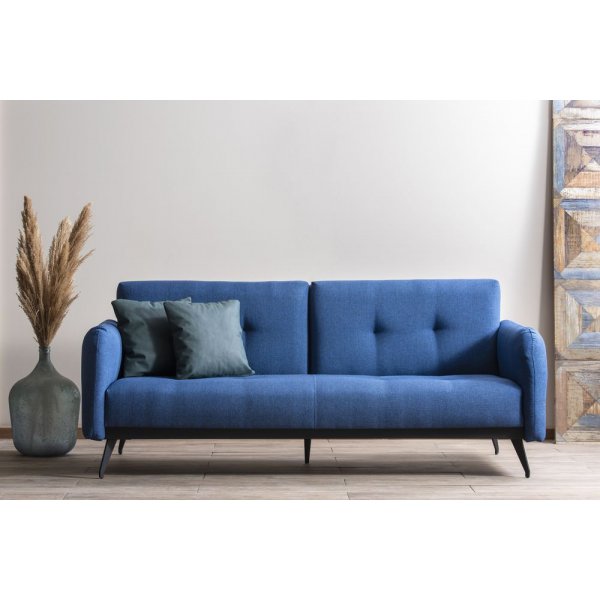 Sandbck 2-sits bddsoffa - Bl/svart