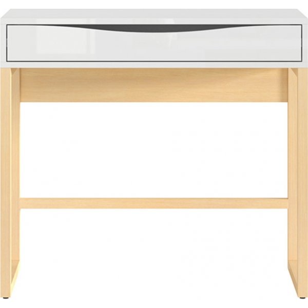 Table console Pori 85 x 40 cm - Blanc/chne