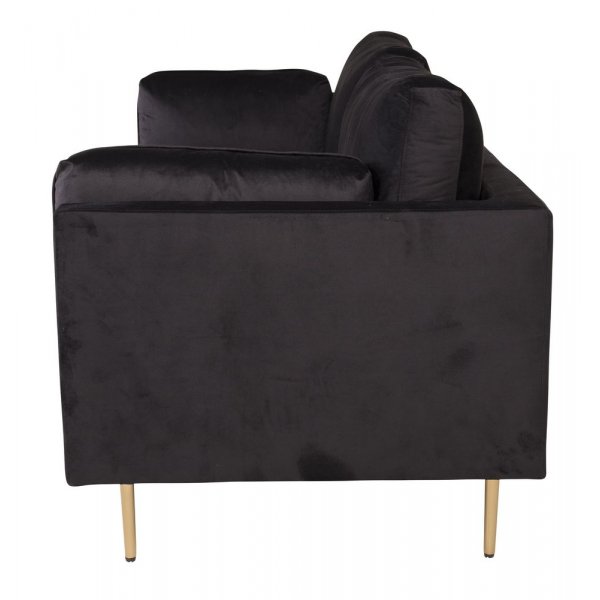 Savanna 3-sits soffa - Svart sammet Savanna 3-sits soffa - Svart sammet