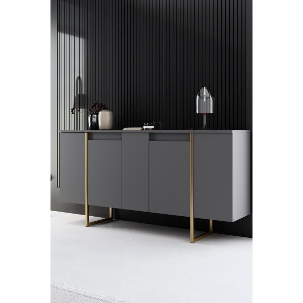 Lux dressoir Antraciet/goud Lux dressoir Antraciet/goud
