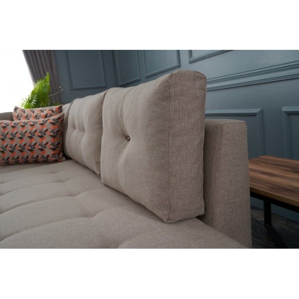 Canapé-lit d'angle Manama - Crème Canapé-lit d'angle Manama - Crème