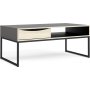 Stubbe soffbord 117,2 x 60 cm - Svart/ek