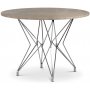 Zoo matbord i marmor 105 cm - Krom / Beige Empradore