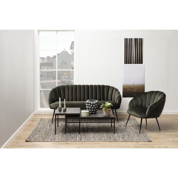 Table de paris Exeter 55x50 | 100x50cm - Noir Table de paris Exeter 55x50 | 100x50cm - Noir