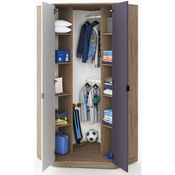 Kimberlee h�rngarderob - Vit/barcelona valn�t