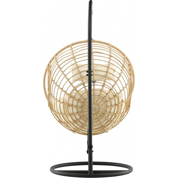 Chaise suspendue Viga - Noir/naturel/blanc Chaise suspendue Viga - Noir/naturel/blanc