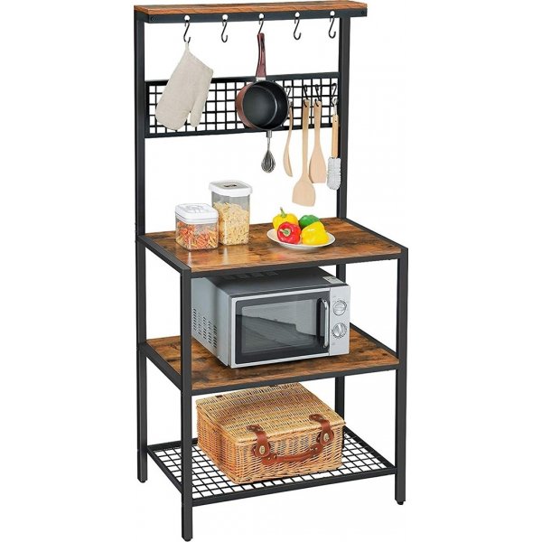 Bruce keukenplank - Bruin/zwart Bruce keukenplank - Bruin/zwart