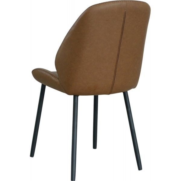 Chaise de salle  manger Monte Carlo Marron PU