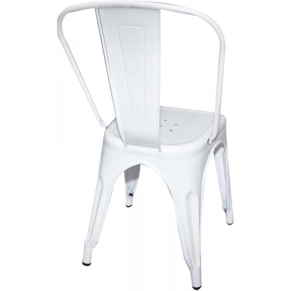 Metallstol vit stapelbar Metallstol vit stapelbar