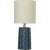 Lampe de table Bodil / Bleu/blanc naturel