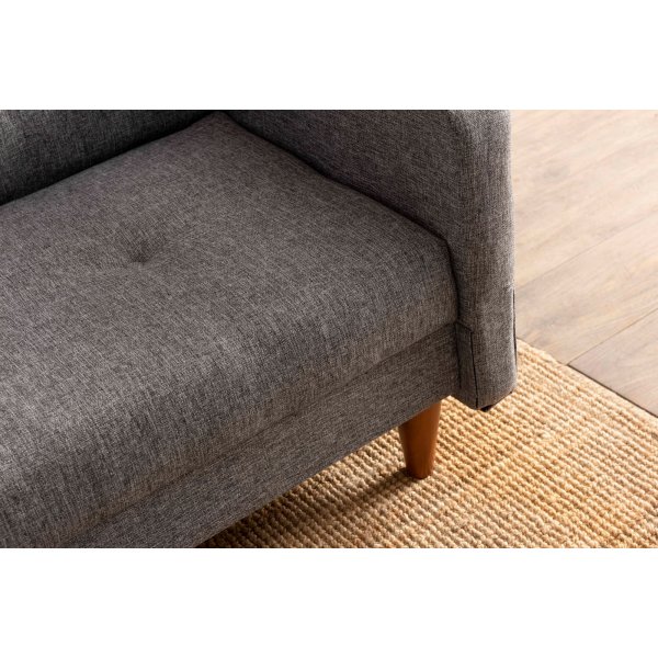 Canapé convertible 3 places Hiko Gris clair Canapé convertible 3 places Hiko Gris clair