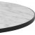 Soli soffbord 85 cm - Vit marmor/svart