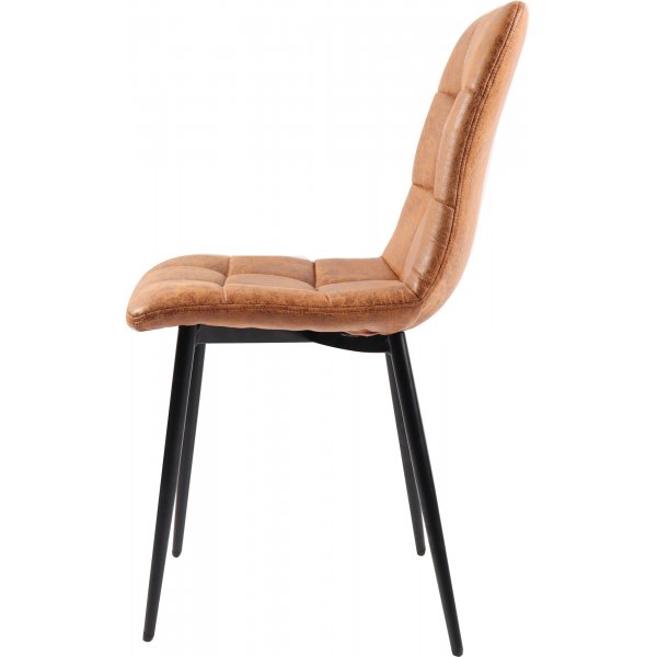 Eksj stol i Cognac microfiber