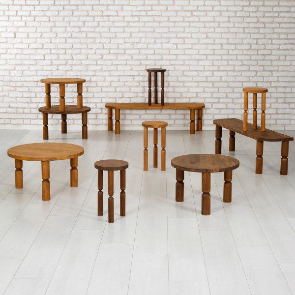 Table basse Ida Ø60 cm - Châtaignier Table basse Ida Ø60 cm - Châtaignier