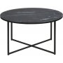 Alisma soffbord 80 cm - Svart marmor