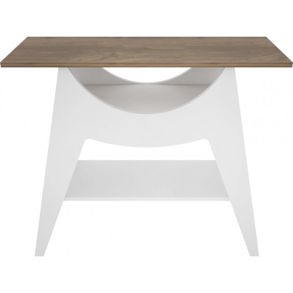 Ese avlastnigsbord 100 x 35 cm - Vit/valnöt Ese avlastnigsbord 100 x 35 cm - Vit/valnöt